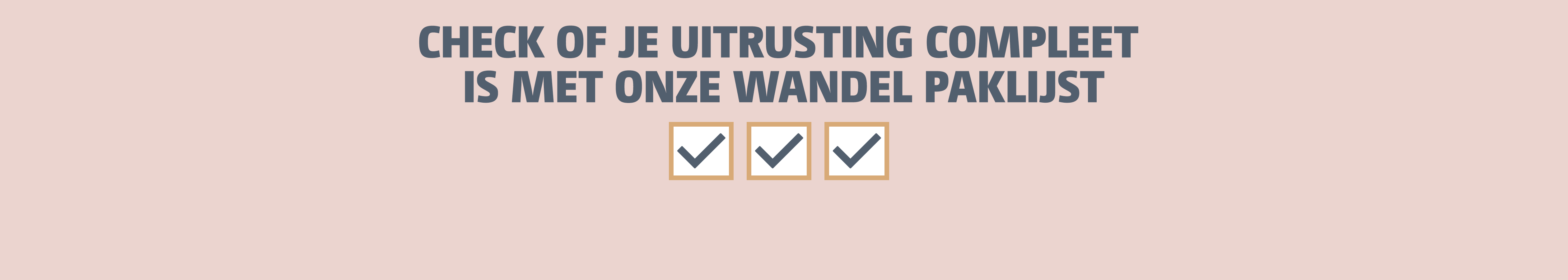 Wandel paklijst